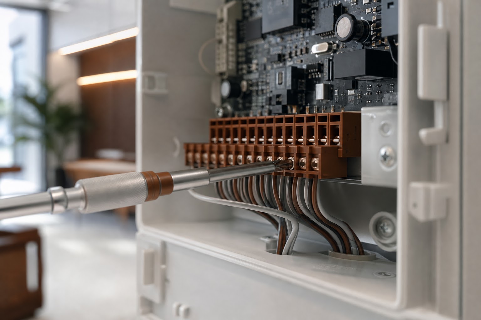 Montáž zabezpečovacej techniky – detail